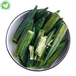 میان وعده بامیه سبزی سرخ شده خلاء
